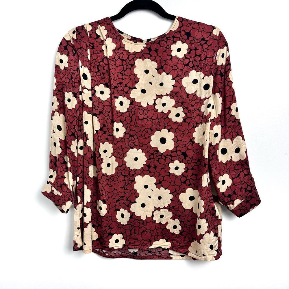 Ba&sh Floral Blouse Sz XS